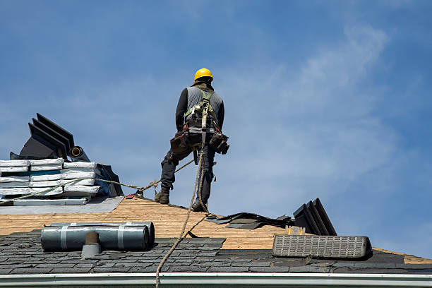 Professional Roofing technician working in Center Harbor, NH